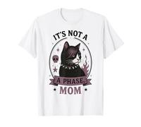 Chat Mom Goth Cat Emo Cat Alternative Black Cat Humour T-Shirt