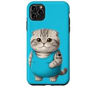 Chat Mom I Love Mom Tatouage Scottish Fold Cute Kitten Coque pour iPhone 11 Pro Max