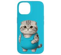 Chat Mom I Love Mom Tatouage Scottish Fold Cute Kitten Coque pour iPhone 14