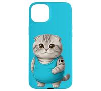 Chat Mom I Love Mom Tatouage Scottish Fold Cute Kitten Coque pour iPhone 15 Plus