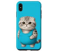 Chat Mom I Love Mom Tatouage Scottish Fold Cute Kitten Coque pour iPhone XS Max