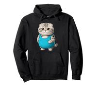 Chat Mom I Love Mom Tatouage Scottish Fold Cute Kitten Sweat à Capuche