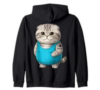 Chat Mom I Love Mom Tatouage Scottish Fold Cute Kitten Sweat à Capuche