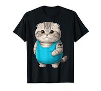 Chat Mom I Love Mom Tatouage Scottish Fold Cute Kitten T-Shirt