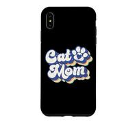Chat Mom Lover Retro Paw Women Girls Funny Cat Lady Cute Cat Lady Coque pour iPhone XS Max