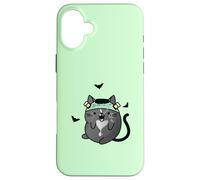 Chat Monstre Frankenstein d'halloween Coque pour iPhone 16 Plus