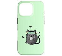 Chat Monstre Frankenstein d'halloween Coque pour iPhone 16 Pro