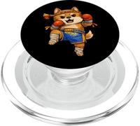 Chat Muay Thai Drôle PopSockets PopGrip pour MagSafe
