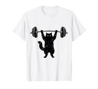 Chat Muscu Haltère Ragdoll Cats Cat Mom Dad Fitness T-Shirt