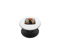 Chat mystérieux fantômes citrouilles Vintage Halloween PopSockets PopGrip Adhésif