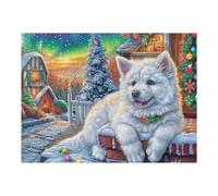 Chat Neige Blanche Puzzle 500 Pièces pour Adultes Challenge 3D Unique Educa Jeu De Réflexion Relaxation Artistique Cadeau De Famille Décoration 500 PCS