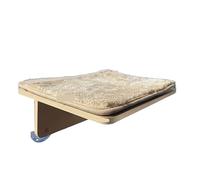 Chat Nid Hamac Ménage Suspendu Fenêtre Balcon Verre Escalade Cadre en Bois Massif Plate-Forme Rond Tremplin Roulement 6.5 Kg Stable Et Confortable(B)