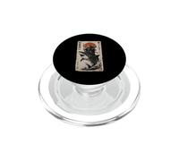 Chat Ninja Japonais chevauchant Requin Chat Guerrier Ninja Amoureux PopSockets PopGrip pour MagSafe