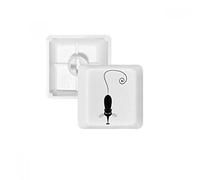 Chat Noir Animal Lover Animal Art Silhouette PBT Keycaps pour clavier mécanique Blanc OEM sans Marquage d'impression R4 multicolore