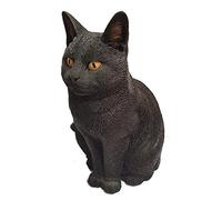 Chat noir assis réaliste de Vivid Arts