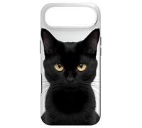 Chat Noir aux Yeux Jaunes Chat en colère Amusant pour Halloween Coque pour iPhone Air