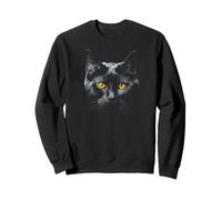 Chat Noir aux Yeux Jaunes Sweatshirt