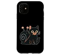 Chat Noir avec Coquille d'escargot Coque pour iPhone 11