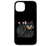 Chat Noir avec Coquille d'escargot Coque pour iPhone 13