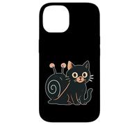 Chat Noir avec Coquille d'escargot Coque pour iPhone 14
