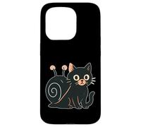 Chat Noir avec Coquille d'escargot Coque pour iPhone 15 Pro