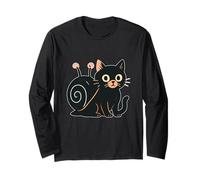 Chat Noir avec Coquille d'escargot Manche Longue