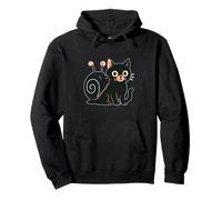 Chat Noir avec Coquille d'escargot Sweat à Capuche