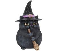 Nemesis Now Figurine Chat Noir Porte Bonheur 16cm Résine