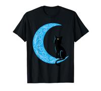 Chat noir demi-lune marin maman T-Shirt