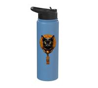 Chat noir égyptien Stainless Steel Insulated Water Bottle