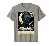 Chat Noir Halloween Salem Club de Lecture Sorcière Vintage T-Shirt