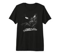 Chat Noir Hello Darkness My Old Friend T-Shirt Haut de Gamme