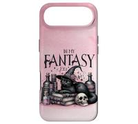Chat Noir lisant des Livres fantastiques Sorcellerie Halloween Coque pour iPhone Air