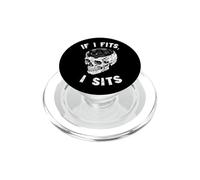 Chat Noir Mème Squelette Crâne Halloween Humour Si ça va Je PopSockets PopGrip pour MagSafe