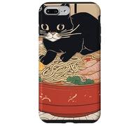 chat noir mignon - Bol de ramen style art japonais humour Coque pour iPhone 7 Plus/8 Plus