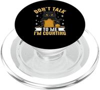 Chat noir mignon tricot Don't Talk PopSockets PopGrip pour MagSafe