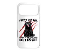 Chat Noir Mode Gobelin Chat Agressif Zoomies Chats Coque pour iPhone 17 Pro Max