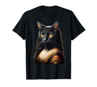 Chat Noir Mona Lisa Meowna Lisa Lisa propriétaire des Chats T-Shirt