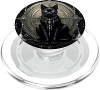 Chat Noir Mystique Gothique PopSockets PopGrip pour MagSafe
