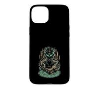 Chat Noir Mystique Grimoire Sorcellerie Gothique Coque pour iPhone 15 Plus