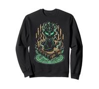 Chat Noir Mystique Grimoire Sorcellerie Gothique Sweatshirt