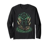 Chat Noir Mystique Sorcellerie Occulte Runes Pentacle Manche Longue