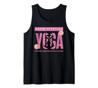 Chat Noir Qui Fait Miaou : Mon Chat me Donne Mes mouvements de Yoga Débardeur