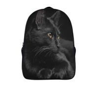 chat noir sac a dos collège 2 compartiment unique imperméable école sacs pour élève d'école animal sacs à dos imprimé en 3d-16,garçon filles pour les voyages les affaires