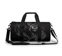 Chat Noir Sac De Sport Gym Sac De Voyage Sac Week-End Duffel Bag pour Camping Randonnée Voyage 45x23x23cm
