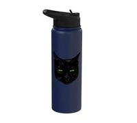 Chat noir suspect Stainless Steel Insulated Water Bottle