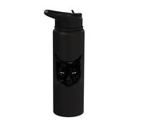 Chat noir suspect Stainless Steel Insulated Water Bottle