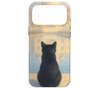 Chat Noir Taj Mahal Sunrise India Traveler Feline Coque pour iPhone 17 Pro Max