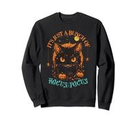 Chat Noir Vintage Halloween It's Just A Bunch of Hocus Pocus Sweatshirt