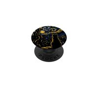Chat Nuit étoilée Van Gogh Moon Art Mom Dad Meow PopSockets PopGrip Adhésif